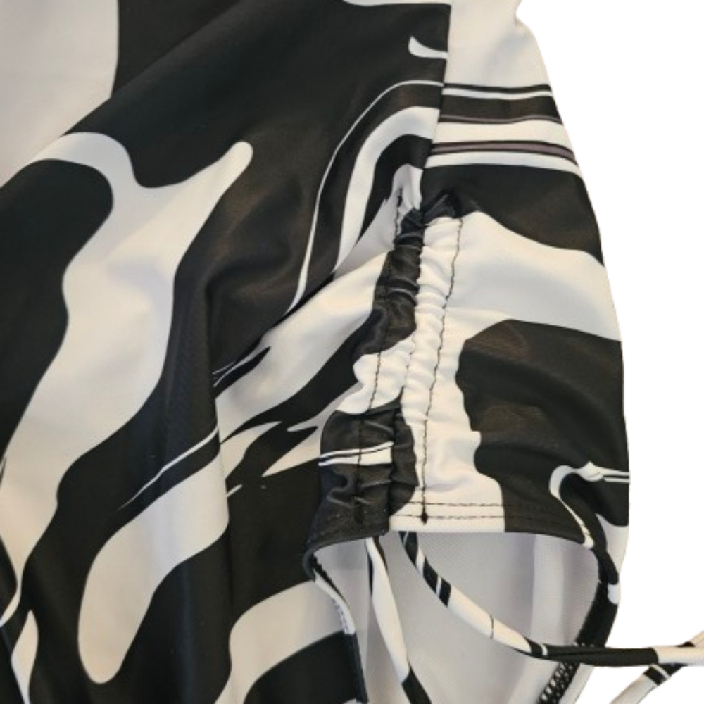 Swimsuit Plus Size One Piece Black & White  NWOT - Picture 6 of 7